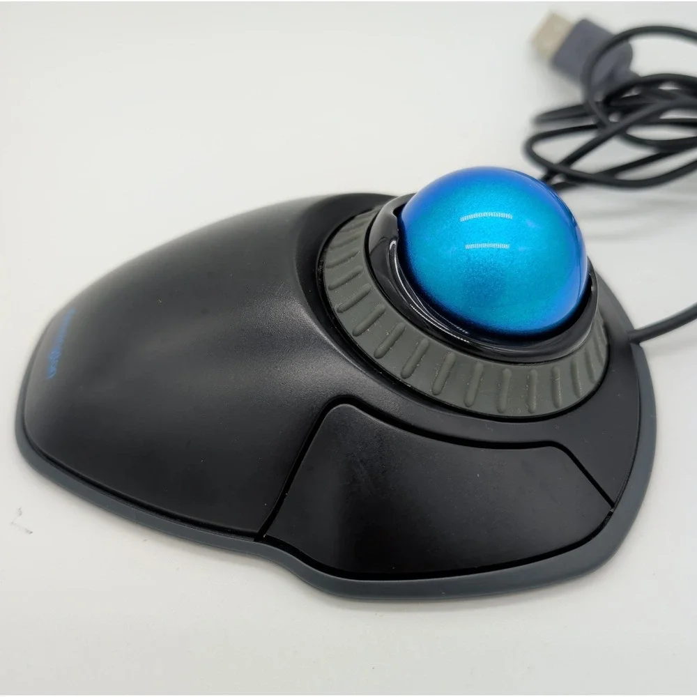 Kensington K72337 Orbit Smooth Trackball with Scroll Ring Marble Mouse M01047